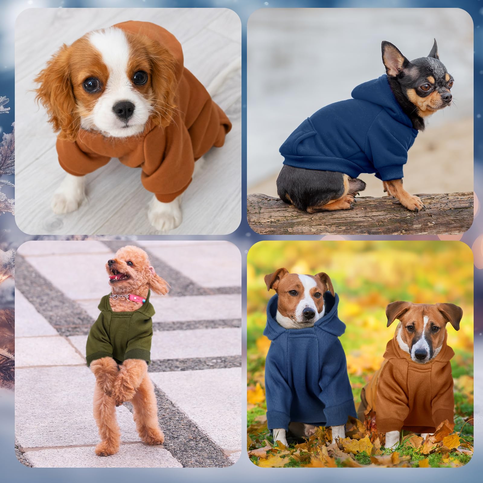 SilTriangle dog hoodie pocket detail for treats and essentials on walks.