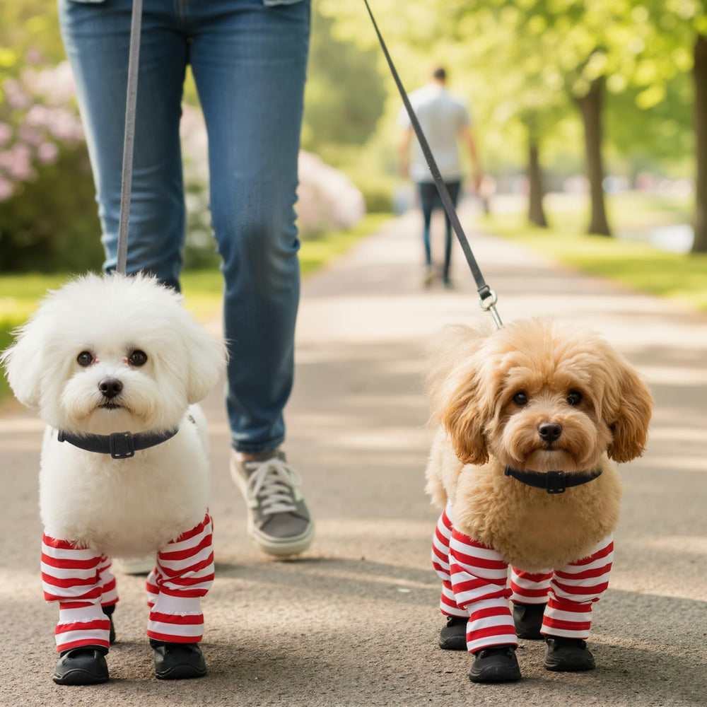 SilTriangle Dog Suspender Boots packaging-ready set includes boots for easy outdoor outings