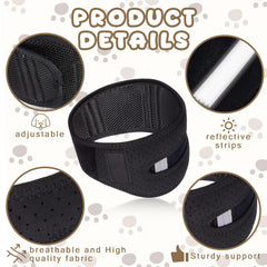 SilTriangle neck brace outer view with reflective strip for safety in low light