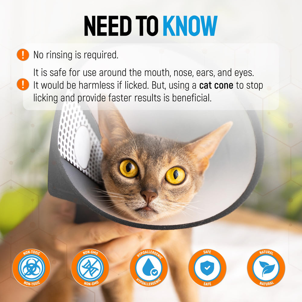 SILVER GRADE Cat Wound Care Spray cone-use close-up