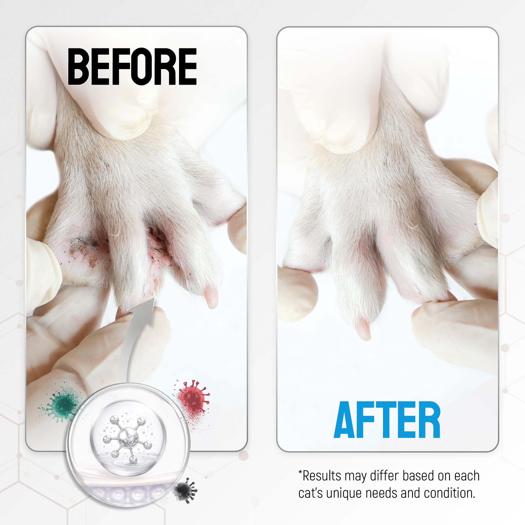 SILVER GRADE Cat Wound Care Spray packaging beside product box