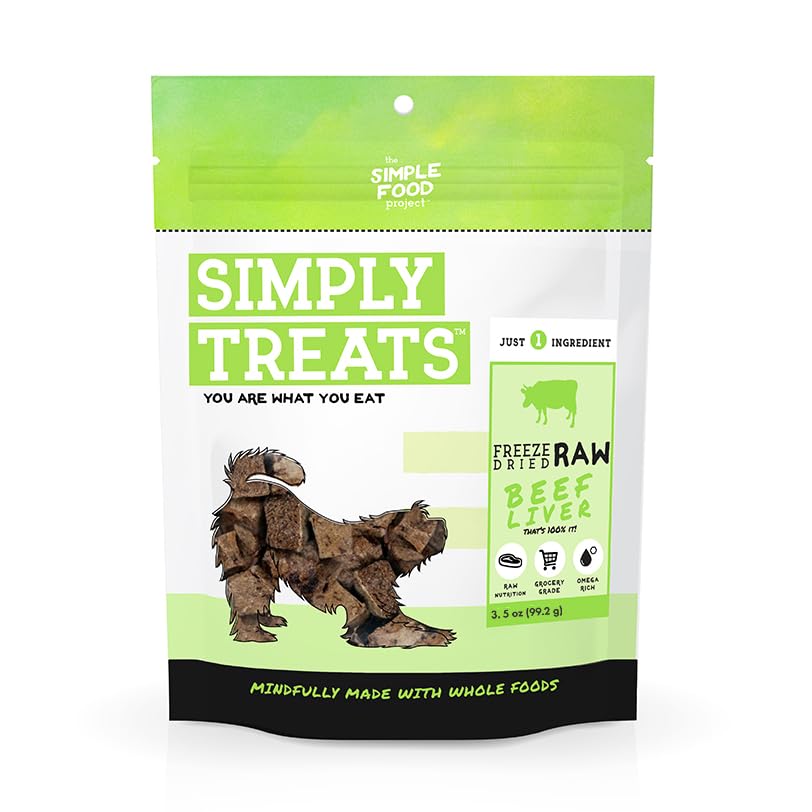 Simple Food Project beef liver dog treat for training and grain-free snacking