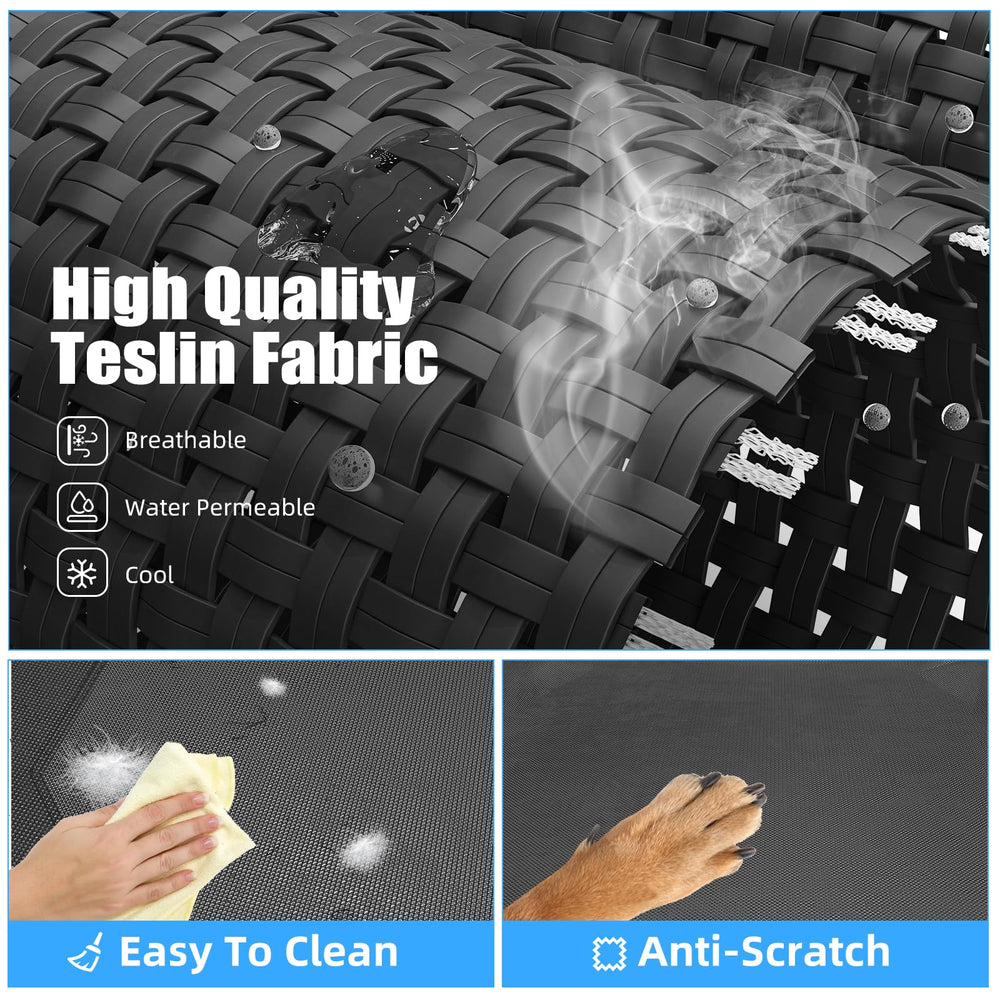 Simple Trending breathable cover ensures airflow for a cooler sleeping surface.