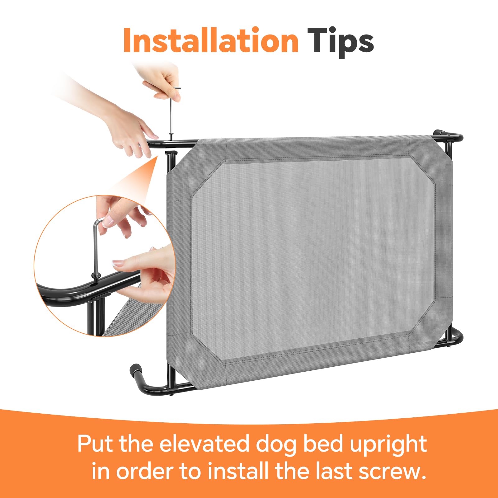Simple Trending dog bed installation-guide offering clear steps and helpful videos.