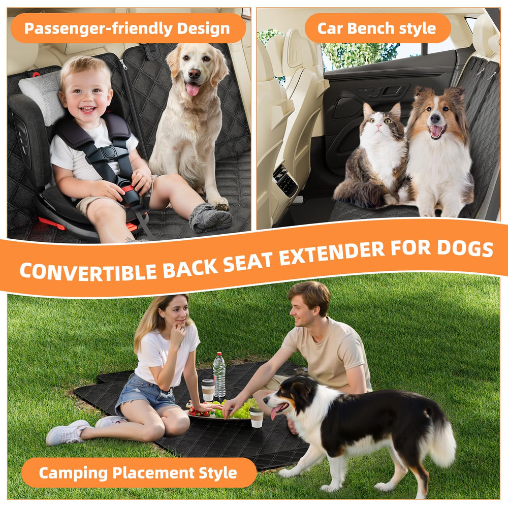 Simple Trending Dog Car Seat Cover quick installation in minutes