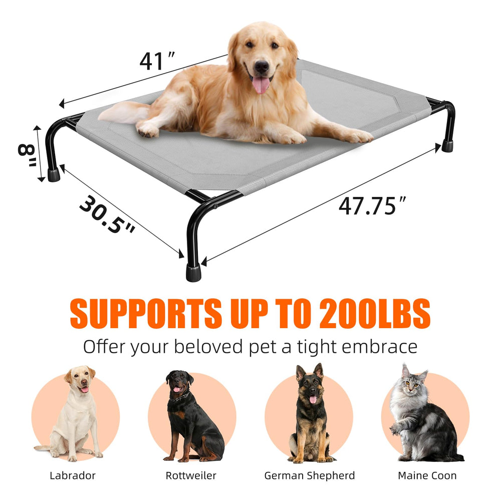 Simple Trending raised dog bed easy-clean featuring quick rinse and soap-safe maintenance.