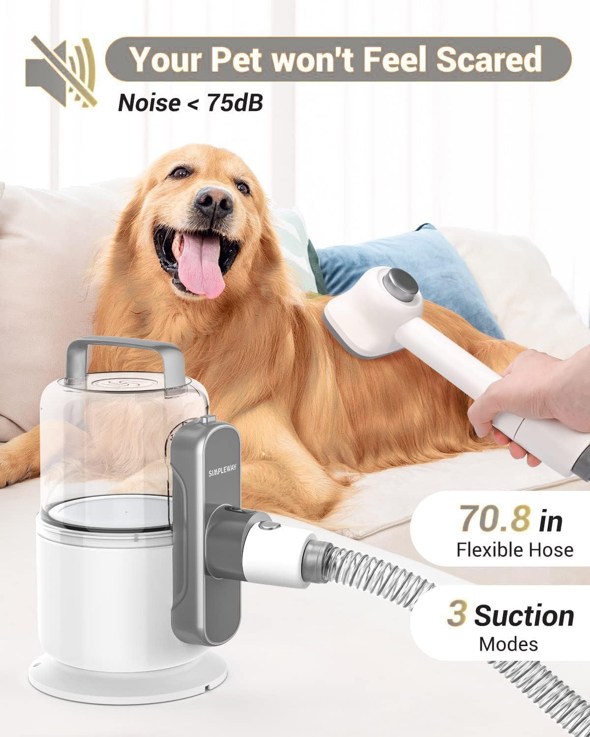 Simple Way attachment storage keeps tools organized for quick grooming prep