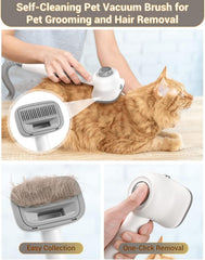 Simple Way dog vacuum grooming kit low-noise operation promotes calm grooming sessions