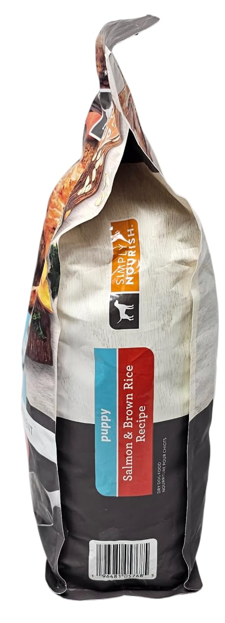 SIMPLY NOURISH 5lb packaging closeup showing easy storage and handling.