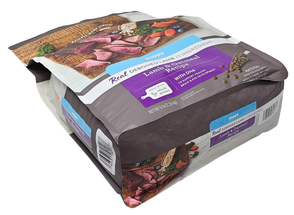 SIMPLY NOURISH serving suggestion bowl emphasizes back-of-bag feeding guidance.