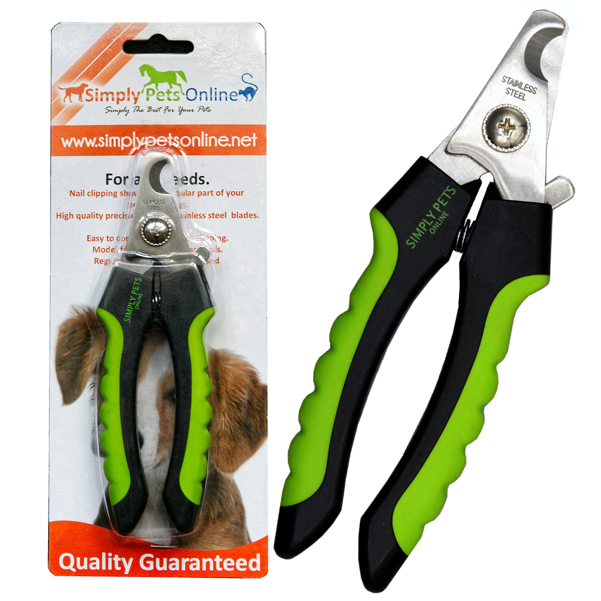 Simply Pets Online dog nail clippers with safety guard for precise trimming