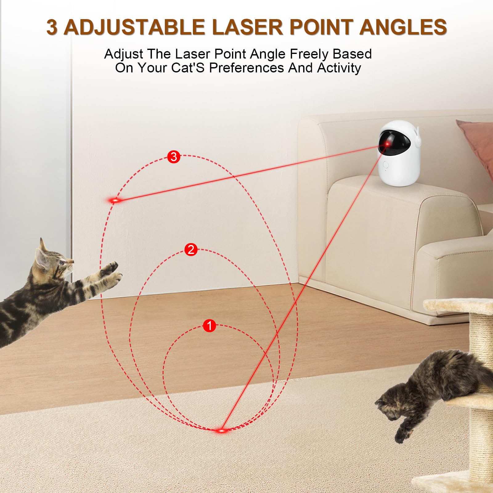 Simxihong laser cat toy safety timer protects eyes during play.