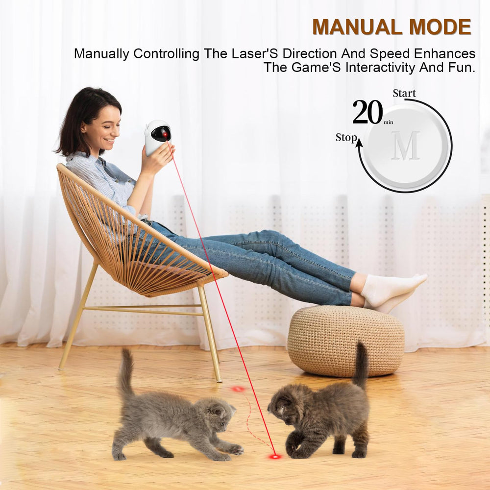 Simxihong laser cat toy three speed modes adjust angles for tailored play.