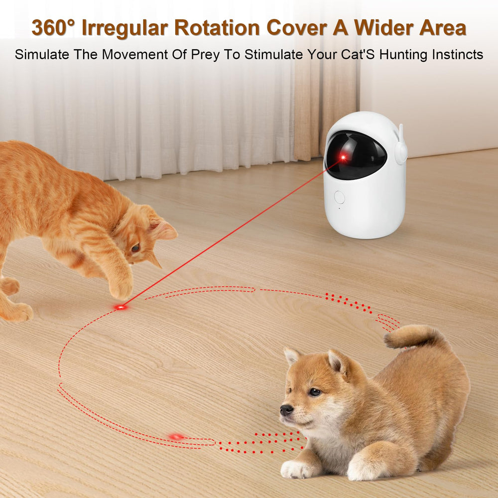 Simxihong laser cat toy 1000mAh battery enables longer play sessions.