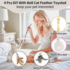 Simxihong laser cat toy wand-detachable figure highlights versatile engagement with accessories.
