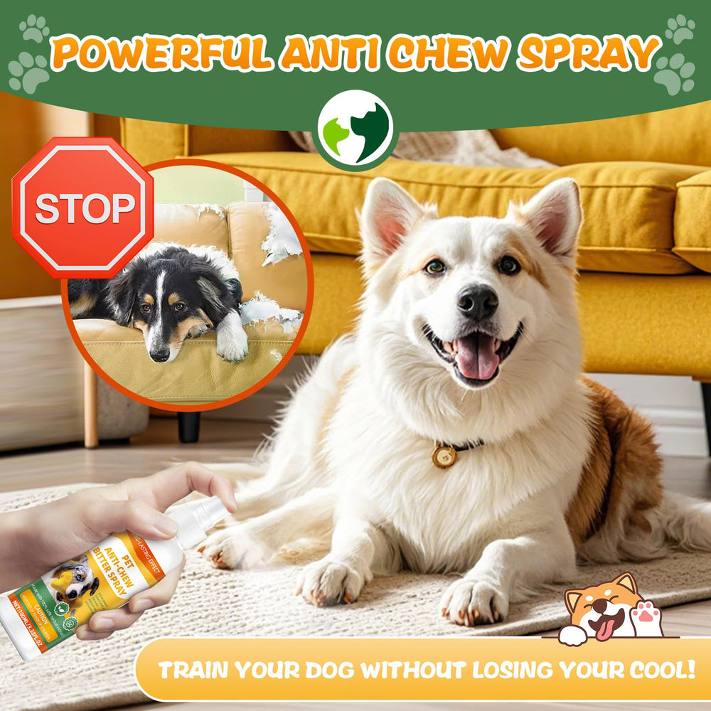 sinBron No Chewing Spray used for dog behavior training and habit formation