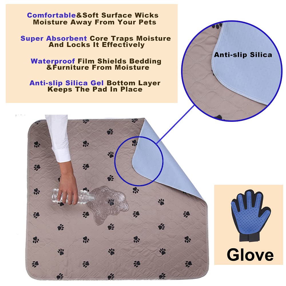 SincoPet washable pee pad waterproof exterior reduces mess during indoor use