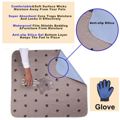 SincoPet pee pad four-layer detail highlights absorbent core for mess-free learning.