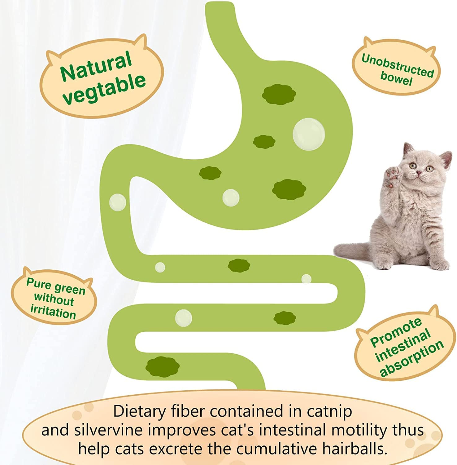 SINROBO catnip ball teeth-cleaning-action supports dental-friendly play.