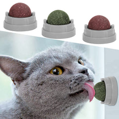 SINROBO catnip balls wall-mount grey for easy interactive wall play.