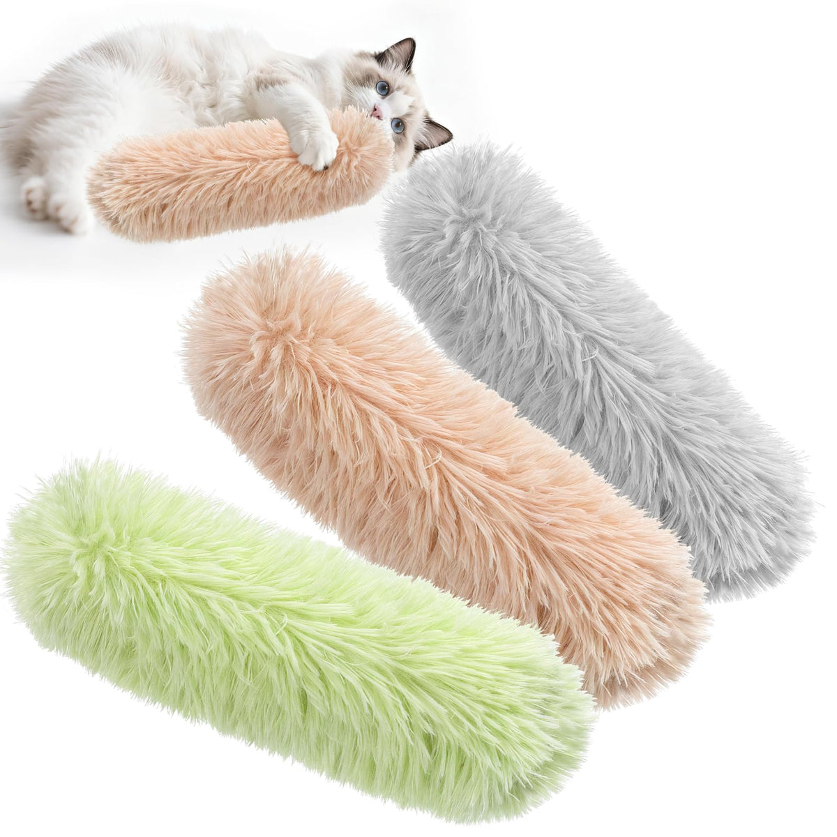 SINROBO catnip pillow green—soft plush for safe, comforting playtime