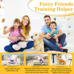 SINROBO No Chew Spray on furniture helps deter chewing and protect surfaces.