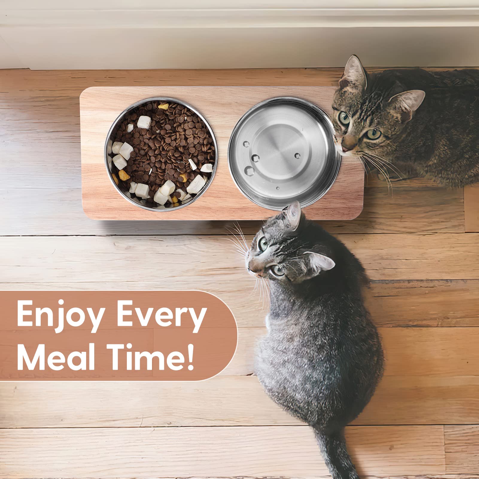 Siooko easy-clean removable bowls make daily upkeep quick.