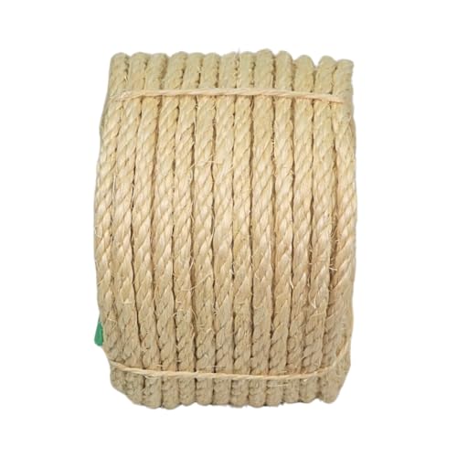 SISALANA premium sisal rope closeup texture highlights durable natural fibers for crafts.