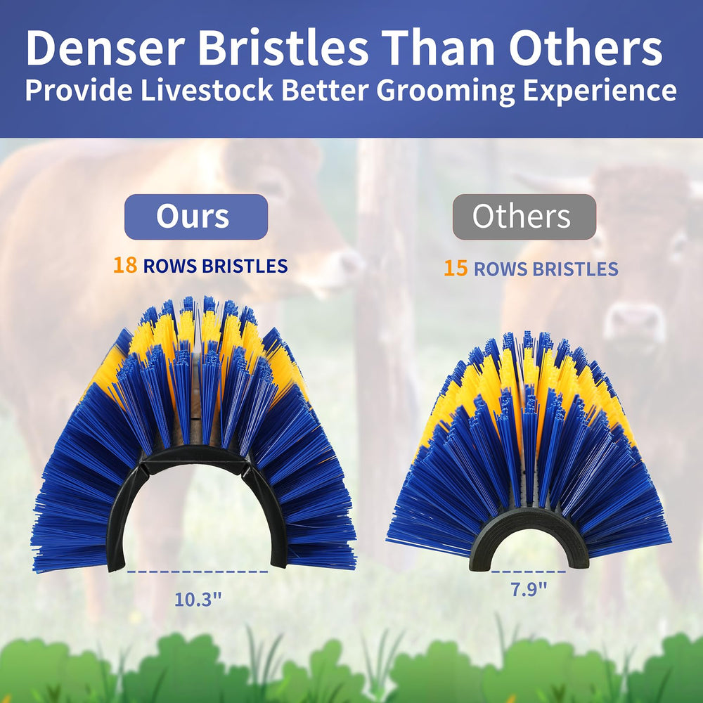 SISIPAI LIFE cattle scratcher blue yellow colors attract cows for scratching