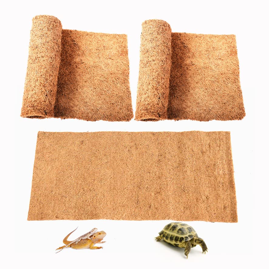 SISIPAI LIFE reptile-carpet-coconut-fiber-36x18-2pack cushions habitat and protects from moisture