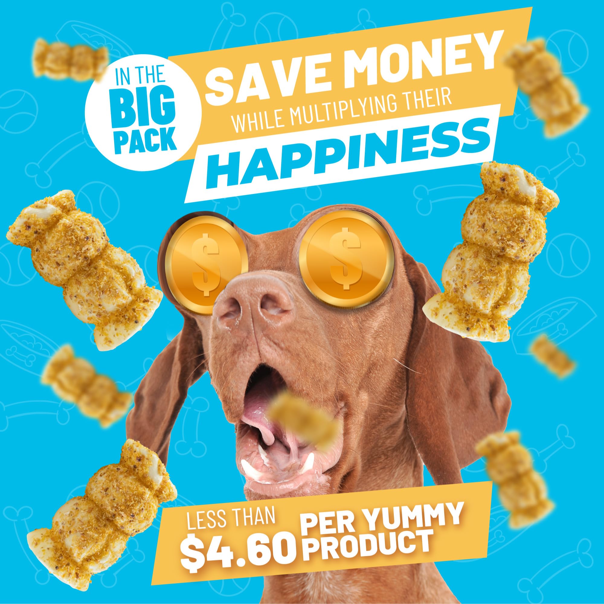 SITKA bite-sized pieces fit small to large dogs for shared snacking moments.