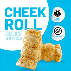 SITKA beef cheek roll closeup texture showcases durable, long-lasting chew for power chewers.