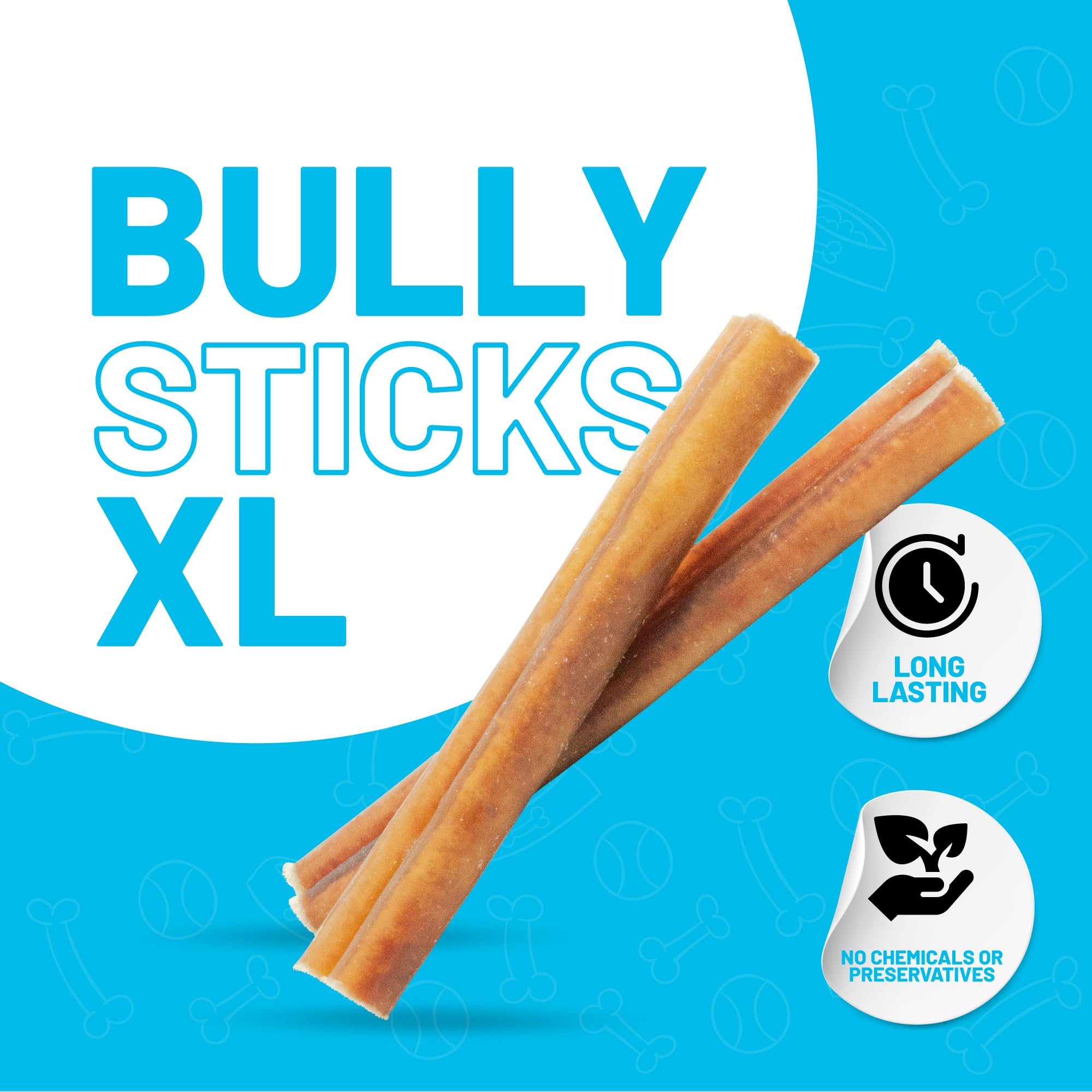 Sitka Farms Bully Sticks close-up texture showing natural chew