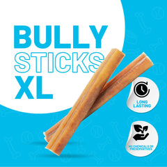 Sitka Farms Bully Sticks close-up texture showing natural chew