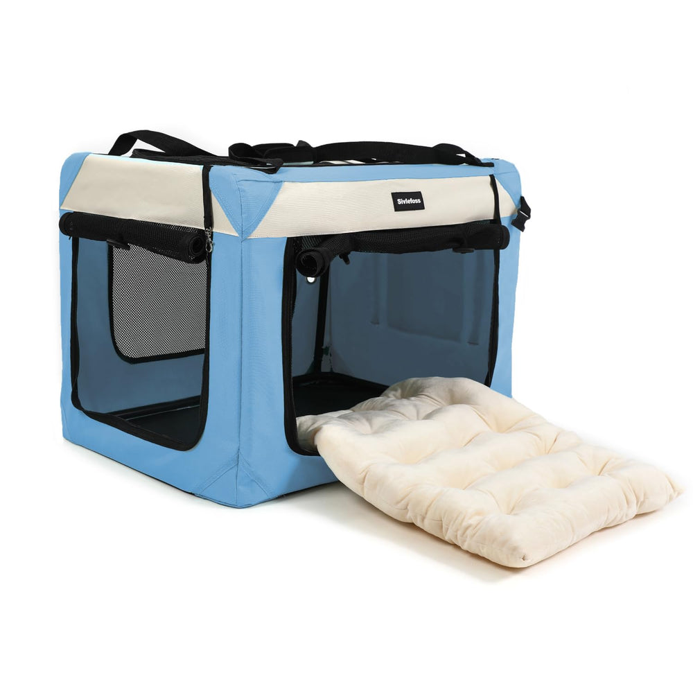 Sivlefoss large-cat-carrier assembled with alloy-steel frame for sturdy transport.