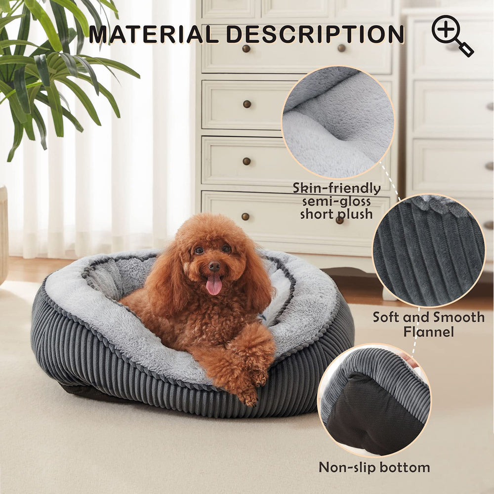 SIWA MARY dog bed anti-slip bottom stays in place during playtime.