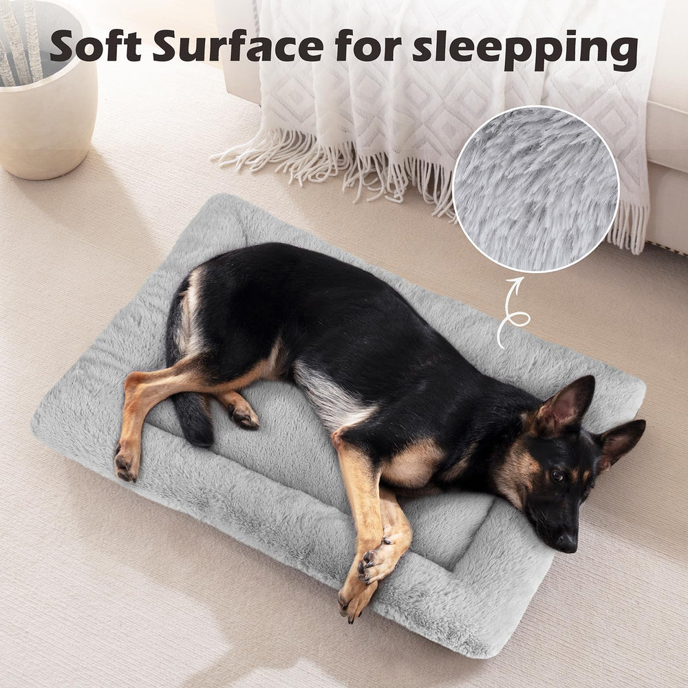 SIWA MARY dog bed mat non-slip bottom keeps it in place on floors.