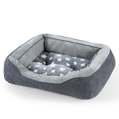 SIWA MARY dog bed pentagram pattern adds stylish comfort for medium and large dogs.