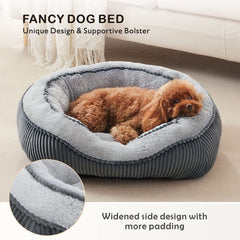 SIWA MARY dog bed PV fleece interior provides plush comfort for restful naps.