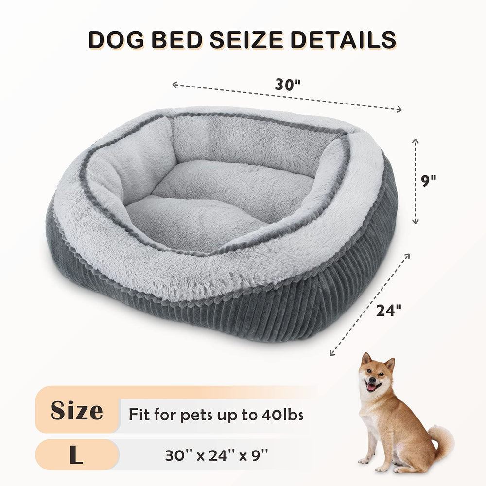 SIWA MARY dog bed machine-washable fabrics for easy home cleaning.