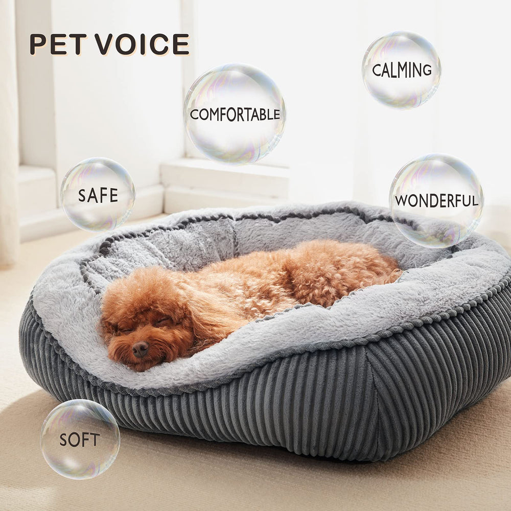 SIWA MARY dog bed wide-side design adds extra support and nesting feel.