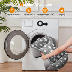 SIWA MARY rectangle bed is machine washable for easy cleaning and maintenance.