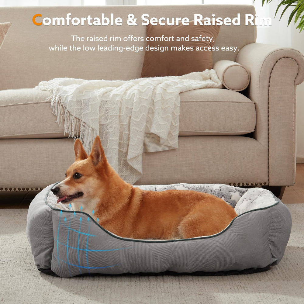 SIWA MARY bed features non-slip waterproof bottom keeps things in place.