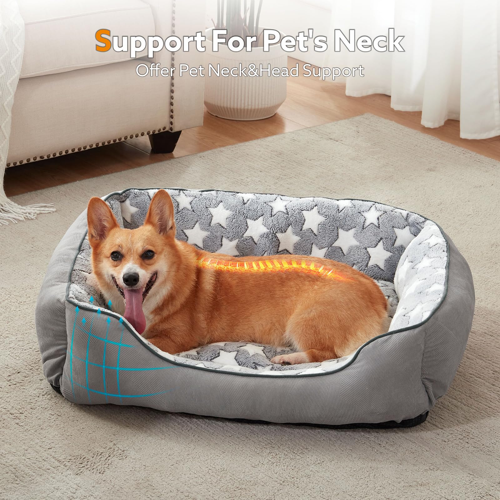 SIWA MARY raised rim design supports resting heads and necks.