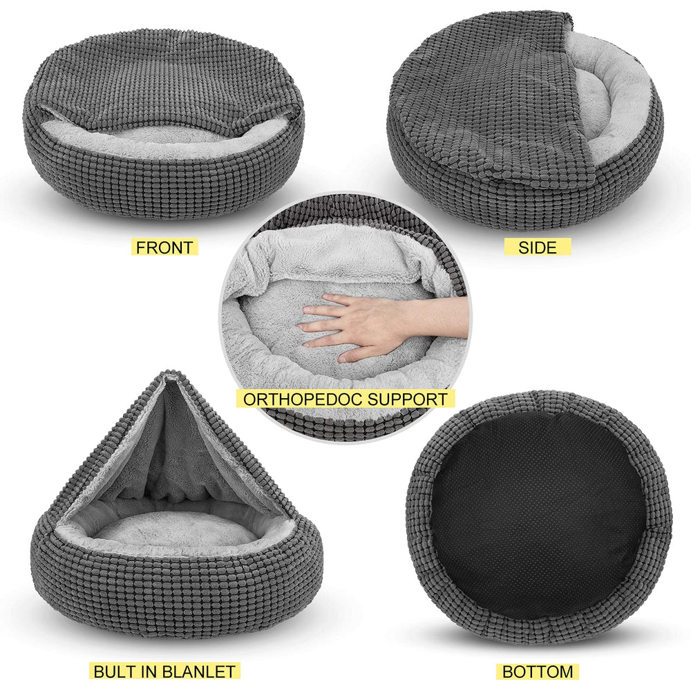 SIWA MARY washable dog bed makes cleanup simple and keeps paws cozy.