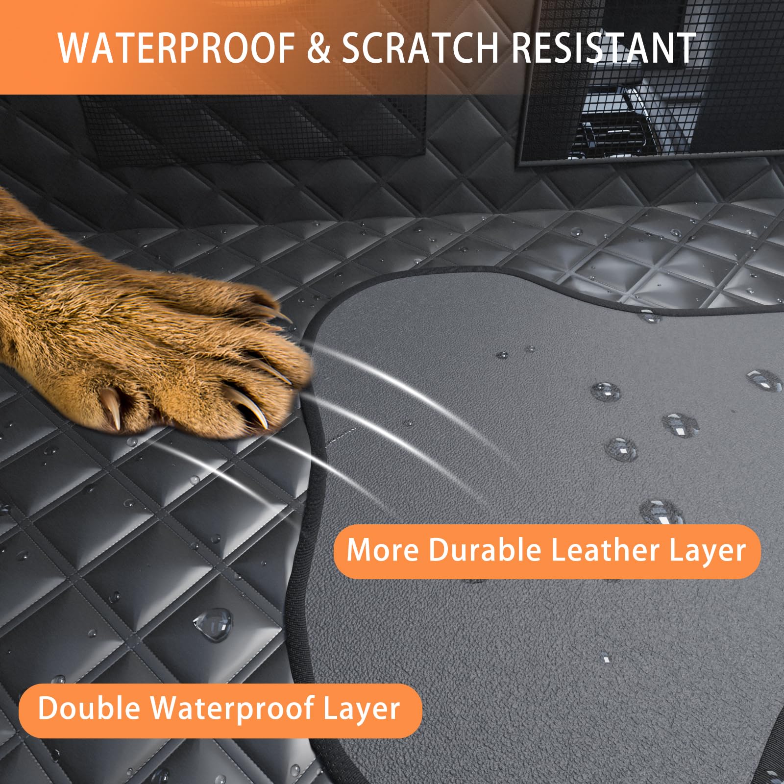 Sixheels waterproof backseat protector guards seats from hair and spills.