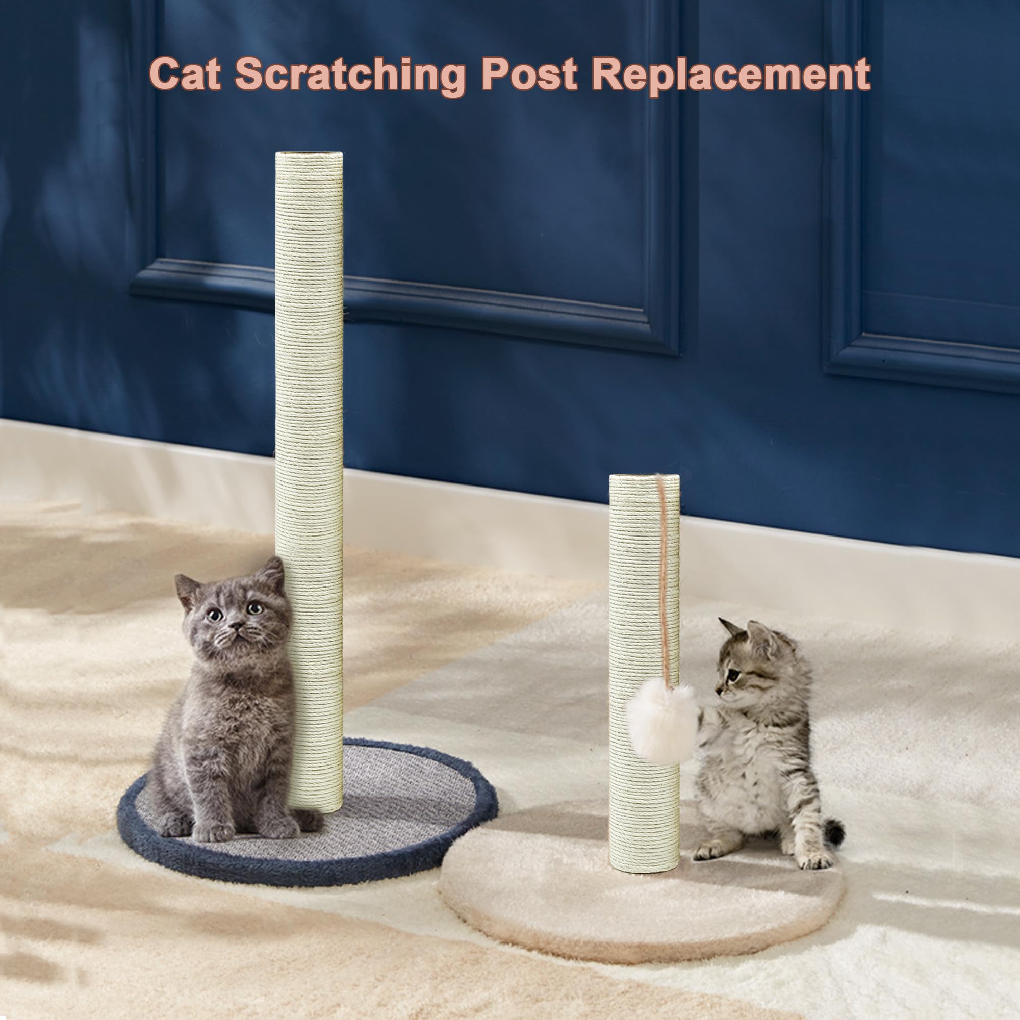 SIYIPURR 15.7 inch post fits most cat trees for convenient upcycling.
