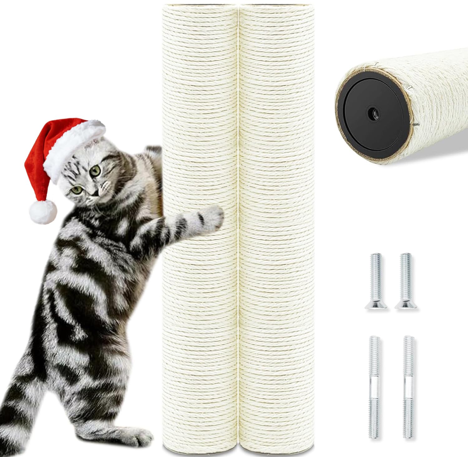 SIYIPURR cat-scratching-post replacement pole 2pcs for quick refurbishment and durable cat play.