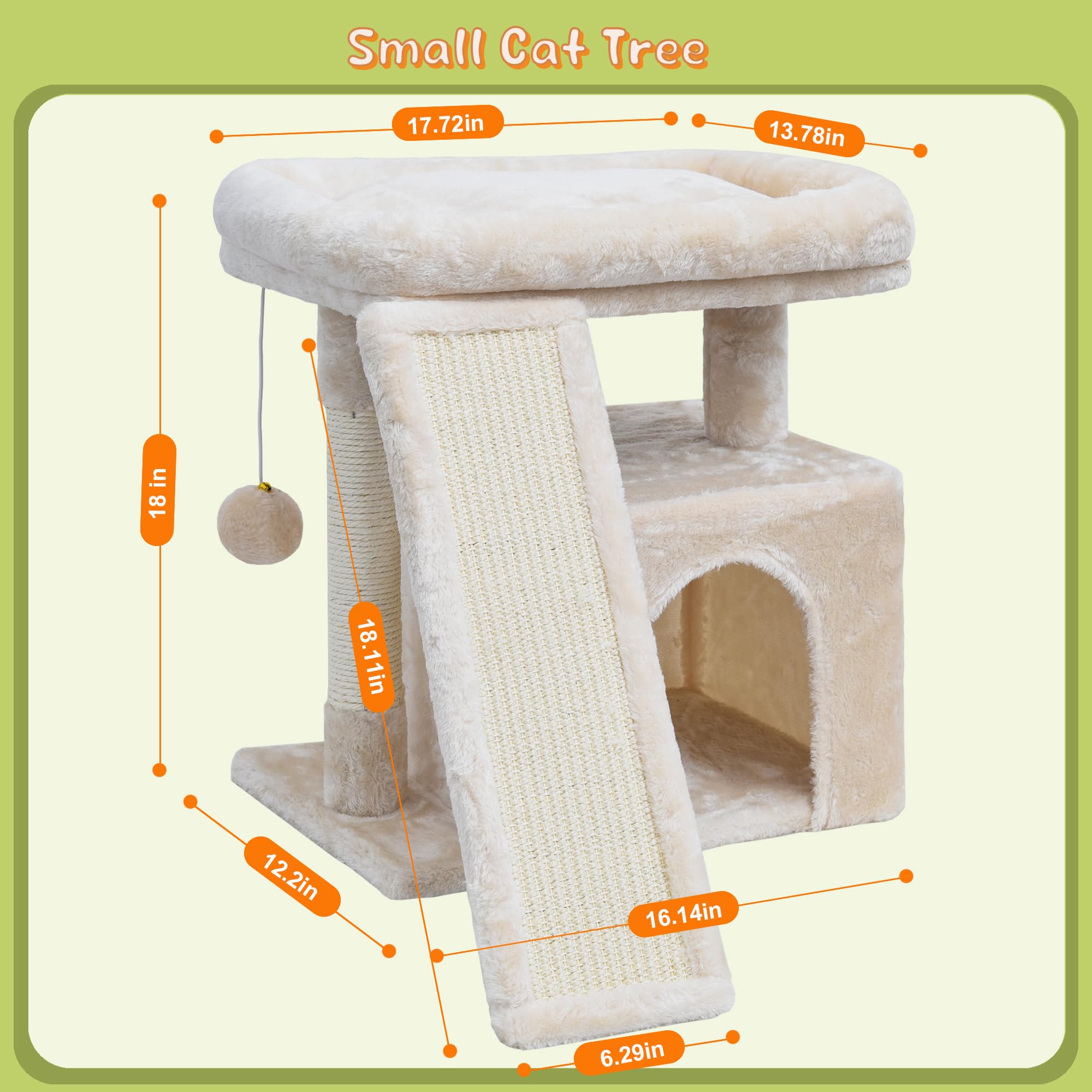 SIYIPURR cat tower with removable accessories simplifies cleaning and upkeep.