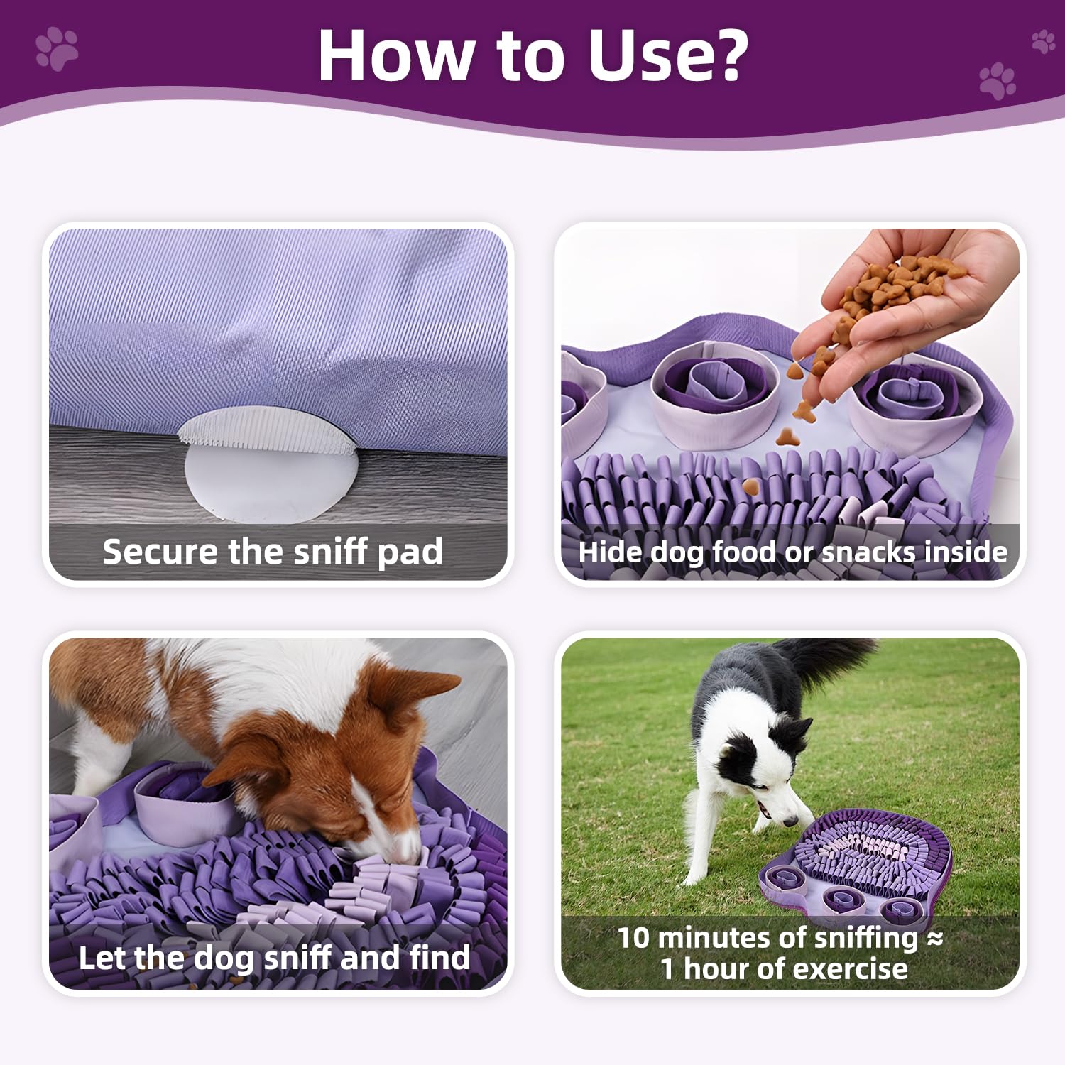 SJPNVUS snuffle mat machine-washable for easy cleanup